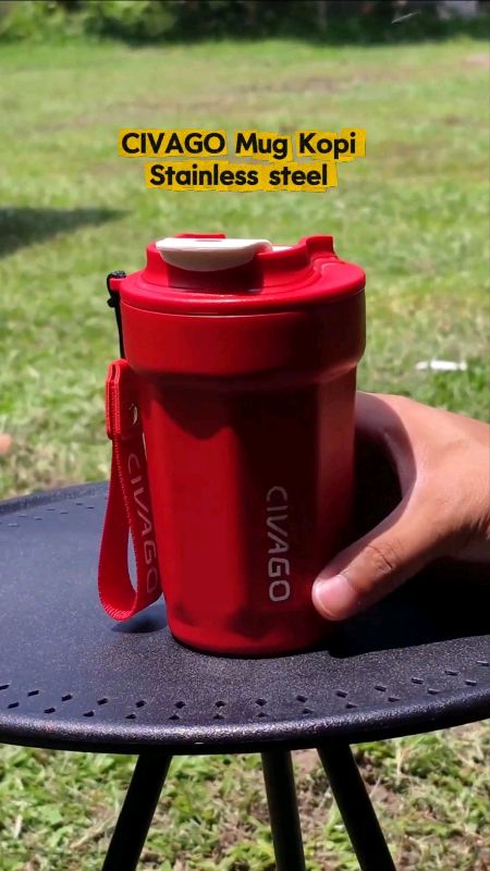 CIVAGO MUG KOPI STAINLESS STEEL ✅ #ShopeeCOD #SpillBawaBerkah #Diskon30RB #diskon60rb #Diskon40RB #Diskon50Persen #DiskonRacunShopee #GratisOngkirRP0