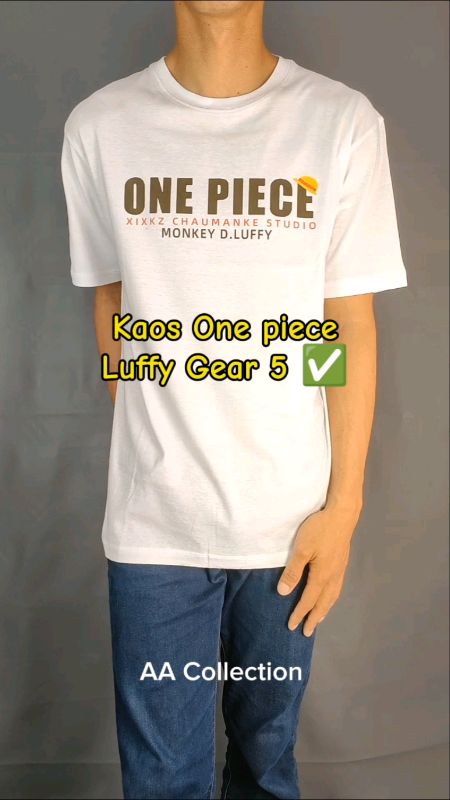 Kaos One piece Luffy pria #luffyonepiece #onepiece #kaosanime #kaospria #RacunShopee #shopeevideo #terlaris #ShopeeCOD #fyp