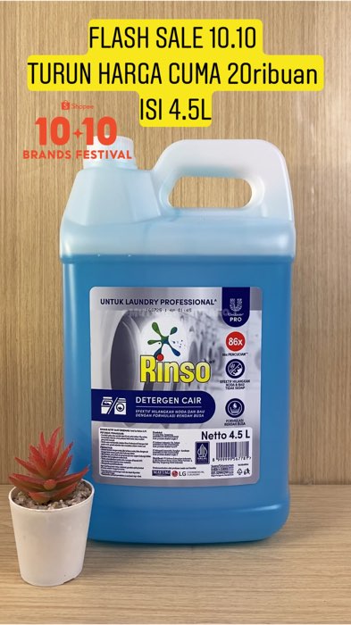 FLASH SALE 10.10  TURUN HARGA CUMA 20ribuan ISI 4.5L#rinsocair #rinsomurah #rinsocair