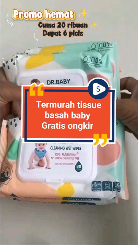 Wajib' Ce O nih ... 👏 gratis ongkir #PromoNonStop #RacunShopee #GratisOngkirRP0 #terbaikdishopee #tissuebasah #tissuemurah #tissue #tissuebasahbayi