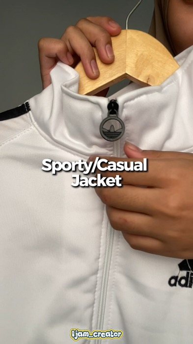 Jaket Casual dan sporty #SpillRacunShopee #ShopeeCOD #RacunShopeeCheck #GratisOngkirRPO #jaketmurah #jaketadidas #jaketcasual