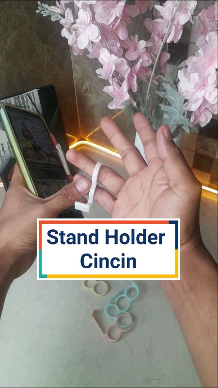 Stand Ponsel Mini Holder Cincin #RacunShopee #holdercincin #barangrecehberguna #phoneholderjari #phoneholder #standholderhp