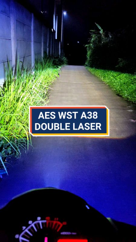 Aes WST A38 Double Laser, Biled double laser terang. #bullaes #aeswst #aeswsta38 #bileddoublelaser #shopeevideo #RacunShopeeCheck