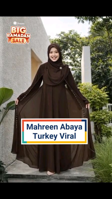 Mahreen Abaya Turkey Viral #abayaturkey #abayaviral #RacunShopee #ShopeeFashionHaul #ShopeeRamadanLook  #ViralDiShopeeVideo
