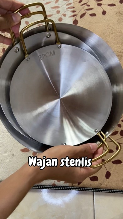 Wajan stenlis anti karat #wajan #wajanantilengket #wajanstainlessteel #wajanmurah #wajanpenggorengan #ShopeeHaul