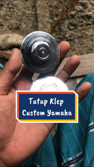 TUTUP KLEP CUSTOM YAMAHA 🤩 #tutupklep #tutupklepcustom #ViralDiShopeeVideo #RacunShopee #ShopeeLook