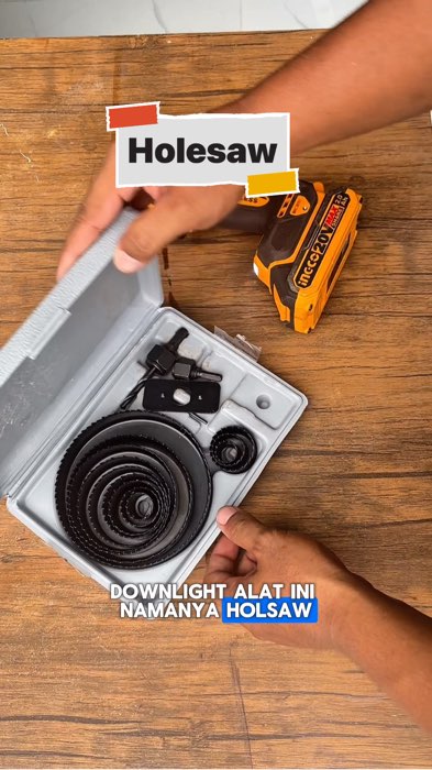 Holesaw tukang ga rugi beli ini #holesaw #holesawset #holesawkayu #tukang #tukangkreatif #plafonpvc #plafon #alat #alattukang #pertukangan #perkakas