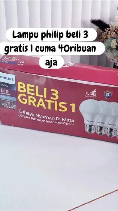 #lampuphilips #lampuphilipsbeli3gratis1 #lampuphilipsmurah #lampuphilipsisi4 #lampuphilipsled #lampu #RacunShopee #viral #fyp #CODinApa #murahbanget