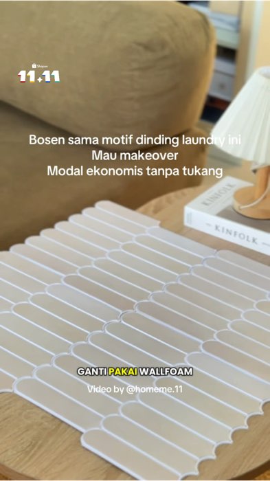 #wallfoam3d #wallstikerdinding #wallstiker3d #wallstikerkitchen #wallpaper3d #wallpapersticker #SpillBawaBerkah #RacunShopee #ViralDiShopeeVideo
