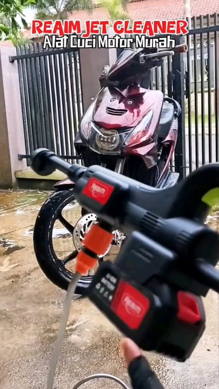 Reaim jet cleaner alat cuci motor mobil tekanan tinggi💧🌀#ViralDiShopeeVideo #RacunShopee #SpillRacunShopee #shopeevideo #fyp #viral #jetcleaner
