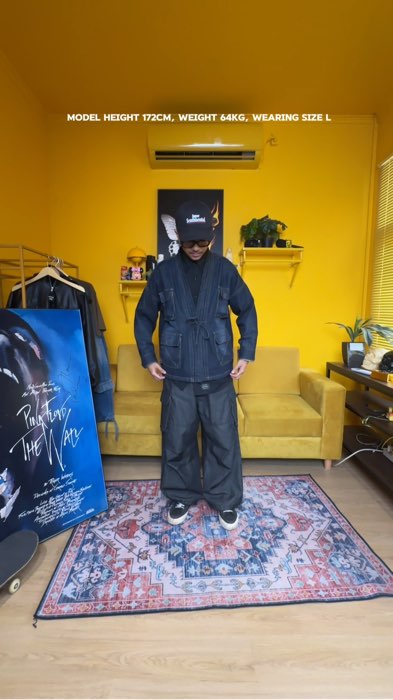 Furi Kimono Denim Washed Indigo #ssst #supersentimentalsecrettheory
