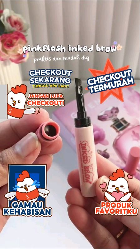 gemes bngt ini tuh 2in1 bisa buat ngalis & eyeliner😍🩷@pinkflashofficialshop#eyebrow#pinkflash #RacunShopee #SpillRacunShopee #ViralDiShopeeVideo#fyp