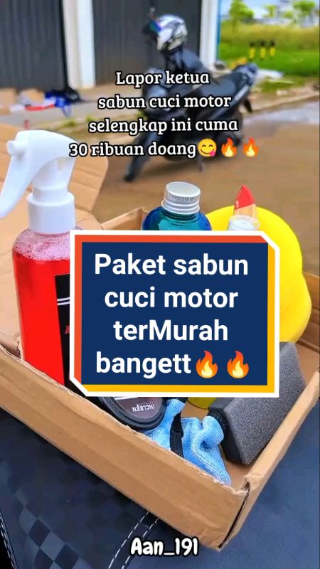 Murah banget ketua😋#sabuncucimotor #paketcucimotor #paketkomplitcucimotor  #RacunShopee #SpillRacunShopee #GakNyeselBeliIni #CODinApa #ShopeeLook
