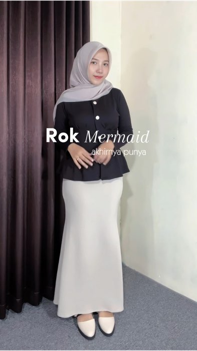rekomendasi rok mermaid #outfitideas #OOTDFashionShopee