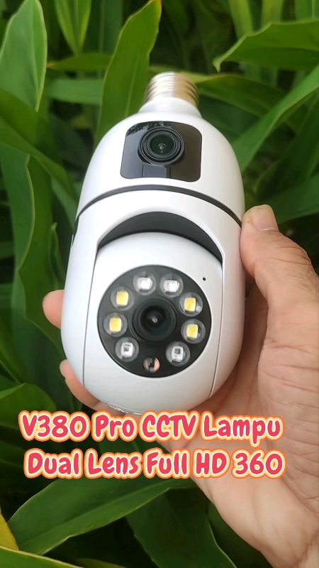 V380 Pro CCTV Lampu Dual Lens Full HD 360#cctvcamera #cctvmurah #cctvoutdoor #cctv360 #cctv2kamera #cctvjarakjauh #rekomendasicctv #cctvlampu