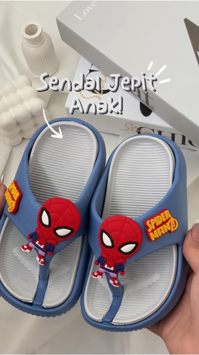 Keluaran Terbaru! Lucu banget kan Jepit Anak Spiderman, mana cuman 30rb #sendalanak #promo1111 #ootdanak #outfitanaklakilaki #sendalanakmurah