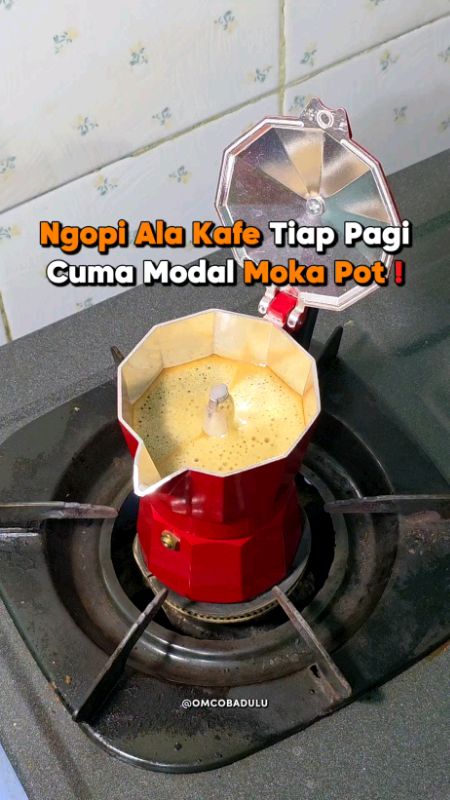 Moka Pot Aluminium Coffee Maker #mokapot #mokapotcoffee #mokapotespresso #mokapotmurah #coffeemaker