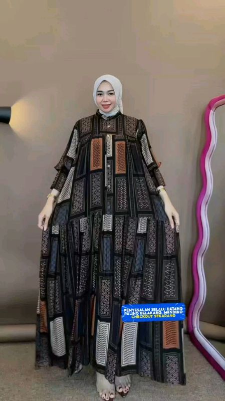gamis mewah dan elegan, cocok untuk lebaran#SpillRacunShopee #ShopeeLook #ShopeeCOD #RacunShopee #SpillBawaBerkah #GakNyeselBeliIni