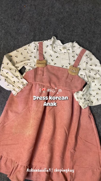 Dress korean anak #DiskonRacunShopee #dressanakkorea