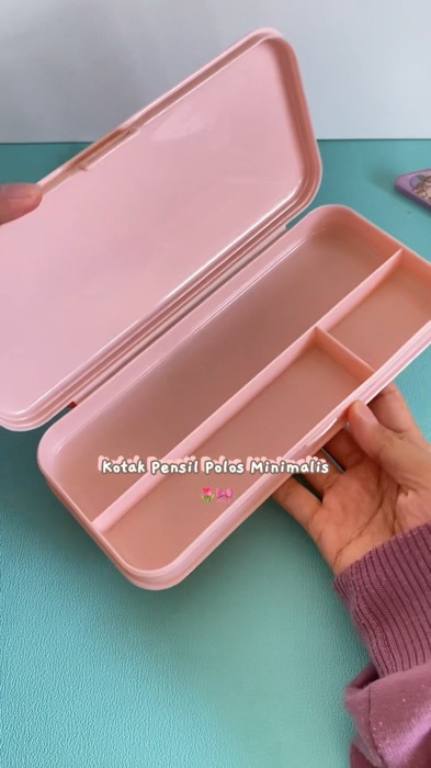 Kotak pensil sekat 💕 #kotakpensil #tempatpensil