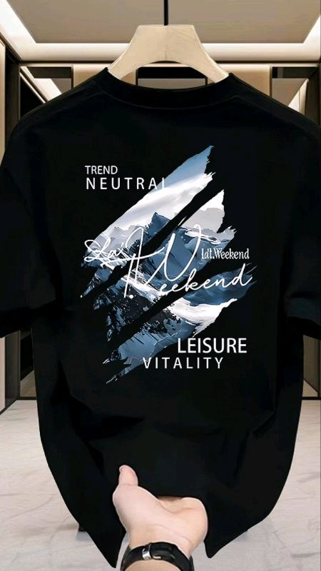 T-shirt Pria Lengan Pendek Leher Bulat 2025 Model Baru Musim Panas #kaospria #kaosterbaru #RacunShopee #ShopeeLook #ShopeeFashionHaul