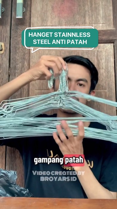 Hanger paket stainless steel murah banget #hangerstainless #hangerstainlesssteel #hangerbesi #RacunShopee #ShopeeCOD #hangerbaju #Diskon50Persen