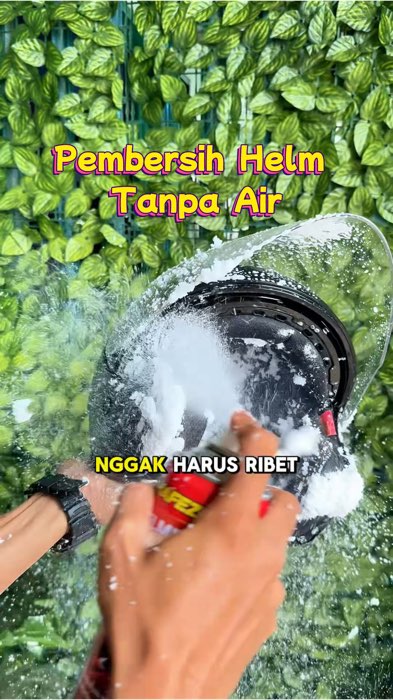 Ternyata ada pembersih helm praktis tanpa perlu dibilas air. #cucihelm #pembersihhelm #pembersihhelmtanpabilas #hafezhelmetfoam