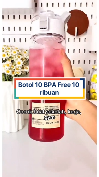 Botol minum BPA Free 10 ribuan😭 #SpillRacunShopee #RacunShopee #RacunShopeeCheck #PromoNonStop #NyeselGakBeli #TermurahDiShopee #TopKontenShopee