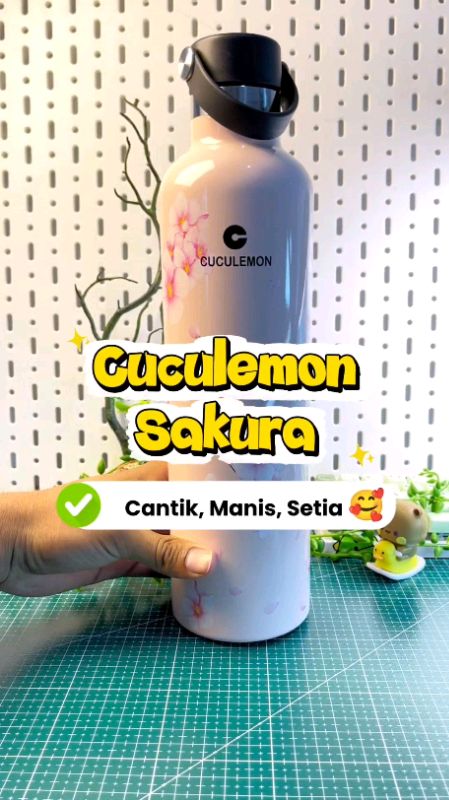 Rasakan harumnya sakura pakai tumbler Sakura dari Cuculemon #cuculemontumbler #CuculemonSakura #tumblersakura