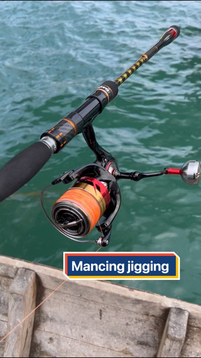 Mancing jigging joran jigging. #jigging #mancing #joranpancing #joranjigging #reelpancing #paradisechakra #paradisedominator