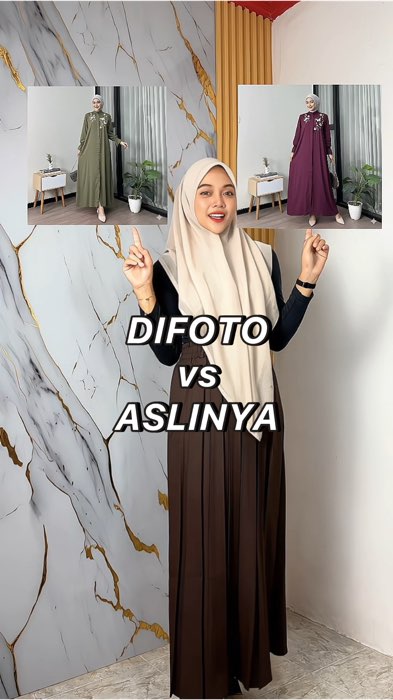 Gamis nyaman seharian karena menggunakan matterial rayon twill #nagitadress #gheafashion #gamisrayontwill #gamisbordir #gamislebaran #gamisterbaru