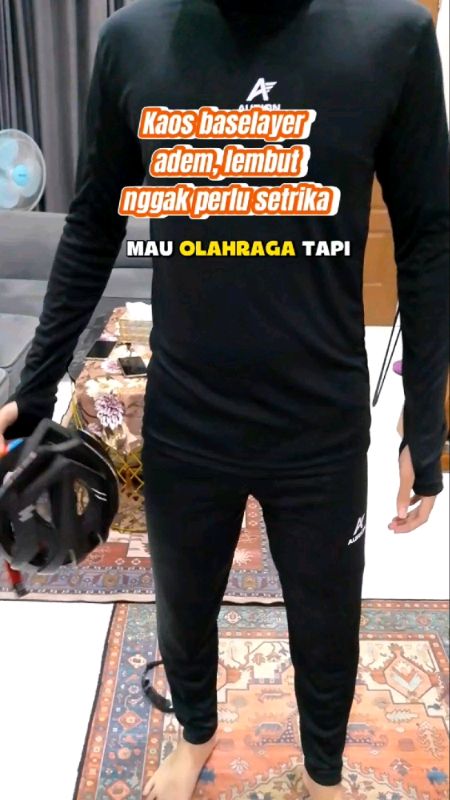 baselayer cowok cewek lengan panjang aurion #baselayer #baselayerolahraga #baselayerwanita #ShopeeLook #ShopeeCOD #RacunShopee #ShopeeHaul