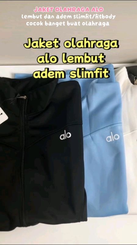 Lembut adem dan slimfit #jaketAlo #jaketolahraga