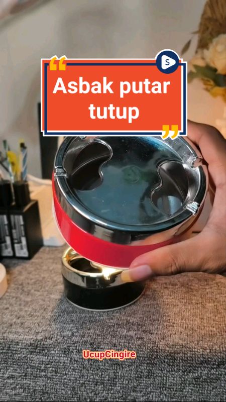 asbak putar anti debu berserakan #asbakputartutup #asbakputarportabel #asbakputarstanlees #SpillBawaBerkah #shopeevideo