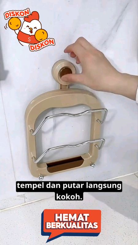 DB68 Rak Organizer Gantungan Tempel Tutup Panci Kuali #viralfypシf 😍#ViralFypDiShopeeVidio♥️😍 #RacunShopee #RacunShopeeCheck #ShopeeVideoCreator #Fyp