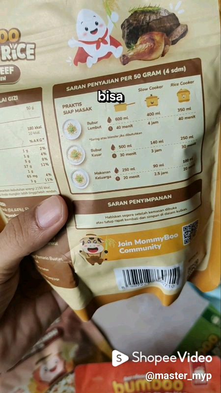 Bumboo Hap Hap Rice | Shopee Video Indonesia