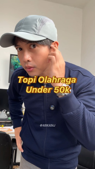 Ok lah buat jogging tipis2 nih topi 😎🧢✨  #baseballcap #topiolahraga #topibaseball #polocap #ShopeeCOD #ViralDiShopeeVideo #RacunShopee