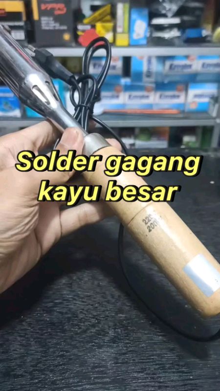 Solder gagang kayu besar #DiskonRacunShopeee #racunshopeecheeck #TermurahDiShopee