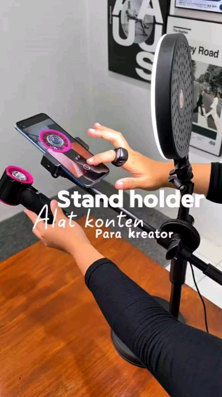 Rahasia konten makin profesional lagi nih!! #standholder #phoneholder #overheadstandholder