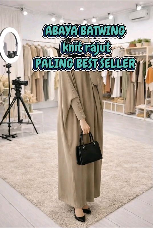 Ga salah sih kalo ini terjual ribuan perbulan karena memang secakep ini #abayaknit #SpillBawaBerkah #abayabatwing #bajulebaran #SpillBawaBerkah