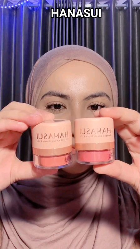 hanasui perfect cheek blush and go powder #hanasui #hanasuiblashon #hanasuiperfectcheekblush #makeup #blashon #RacunShopee #ShopeeLook #shopeeviral