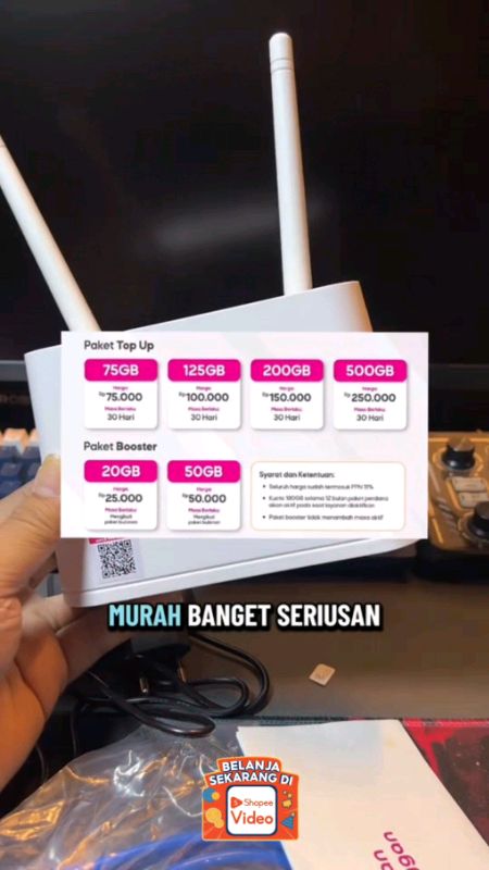 RABIT Modem Wifi Router 4G LTE#PromoNonStop #PejuangRupiah #SpillBawaBerkah #Diskon50Persen #rabitmodemwifirouter4g
