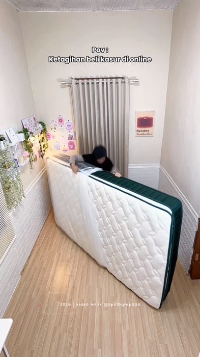 Bagus bgt kasurnya😻 #RacunShopee #SpillRacunShopee #ViralDiShopeeVideo #GratisOngkirRP0 #Cashback40Persen #kasur #kasurspringbed