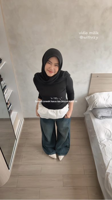 Blouse kaos super comfy dipakai seharian #blousecantik #blousekekinian #blousewanita