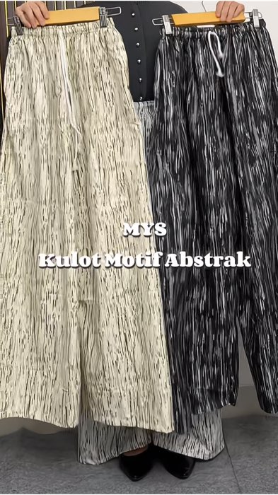Kulot abstrak favorite buat daily look✨#ootdfashion #outfitwanitakekinian #kulotabstrak #dailypants