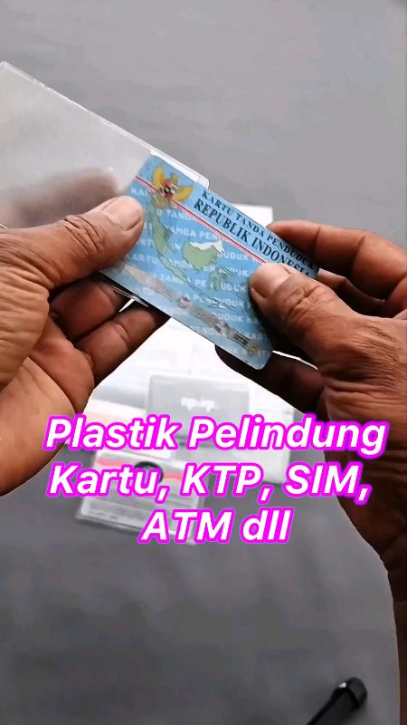 Plastik Pelindung Kartu, KTP, SIM, ATM dll #pelindungkartu #pelindungkartuktp #pelindungkartumurah #plastikpelindungkartu #coverpelindungkartu #shopee