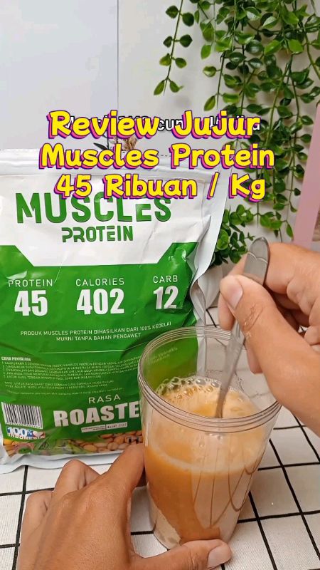 muscles Whey protein kedelai bubuk 1 kg susu penambah berat badan penambah masa otot #whey #wheyprotein #wheyproteinmurah #musclesprotein #susugym