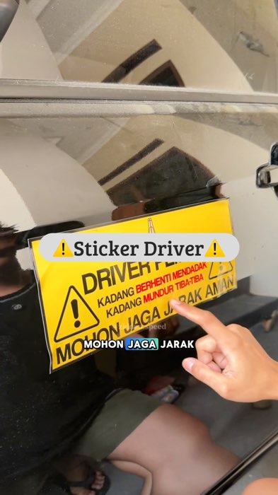Stiker magnet driver pemula #stikermagnet #stikerdriverpemula