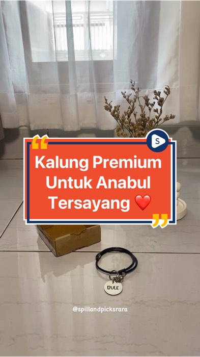 Pakaikan kalung ini buat kucing tersayang 😍 #RacunShopee #RacunShopeeCheck #ViralDiShopeeVideo #kalungkucing #kalungpremium #kalunganabul #kalungmura