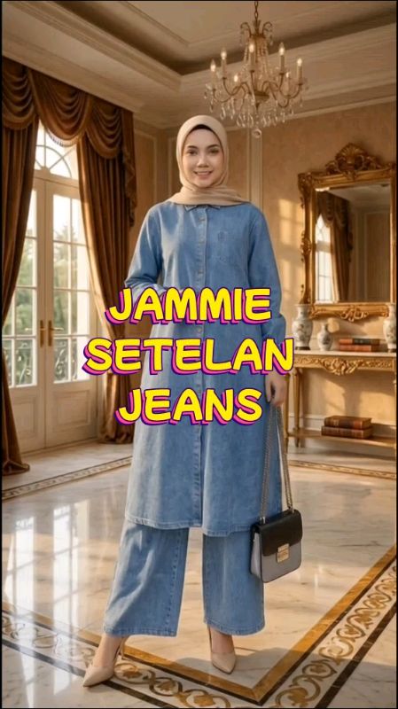 #Jammiesetelanjeans#Setelanwanita#ShopeeBeautyHaul #OOTDFashionShopee #RacunShopeeCheck #ShopeeLook #Jeanswanitakekinian